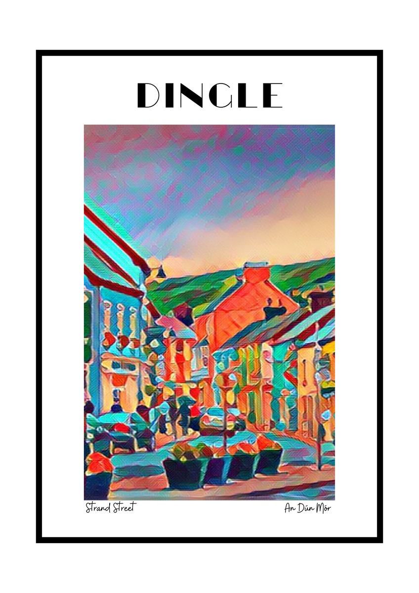 Strand Street - Quay - Dingle - Poster – The Dingle Woollen Company