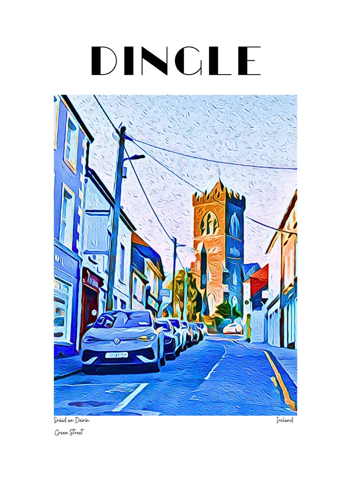 Green Street – Dingle’s Historic Gem 🌿🏙️ | Eco-Friendly Art 🎨

Discover the charm of Green Street 🌈, one of Dingle’s most treasured landmarks! Home to St. Mary’s Church ⛪, a stunning neo-Gothic masterpiece by J.J. McCarthy and O’Connell, this iconic street offers a glimpse into Dingle’s rich history. Nestled within the peaceful Diseart grounds 🌸, St. Mary’s features the breathtaking Harry Clarke stained glass windows 🌟, renowned for their intricate designs and vivid colors.

