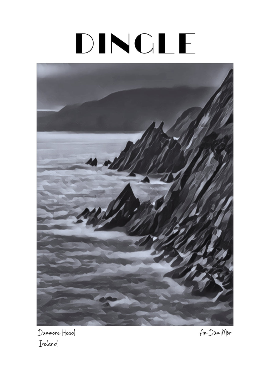 Dunmore Head Poster – Sustainable Art Inspired by Ireland&