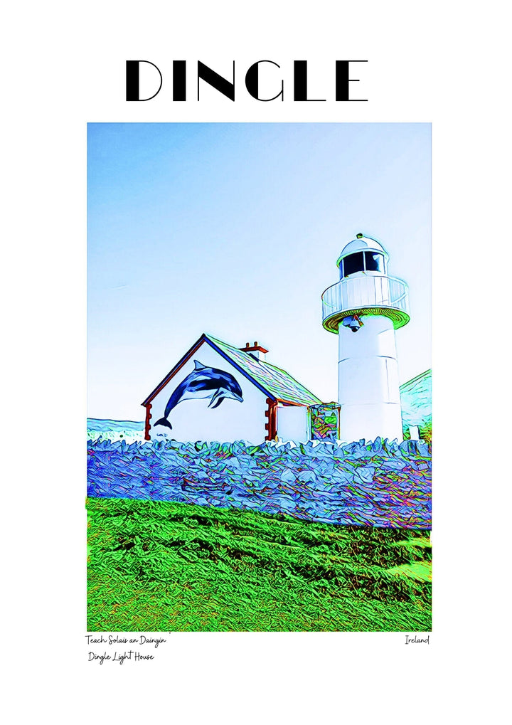 Dingle Lighthouse Poster – A Cheerful Coastal Beacon 🌊🌟

Capture the charm of Dingle’s proud lighthouse, standing tall on a rugged clifftop with its bright red and white colors. This cheerful guardian beams its light through wild waves, guiding adventurers with a splash of nautical beauty 🏖️.

Perfectly embodying the spirit of Dingle, the lighthouse is a symbol of adventure and coastal tales 🌈. Its timeless design adds whimsical charm to the Dingle coastline, making it an iconic landmark of the town 🗺️