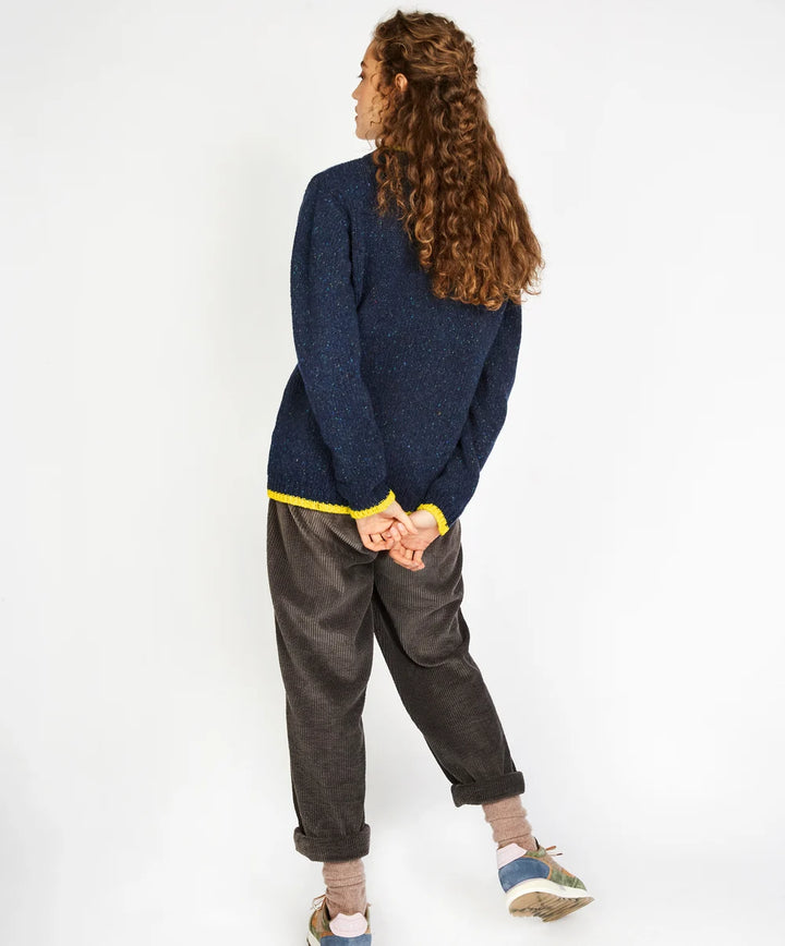 The Slaney Cashmere Crew Neck Sweater Rich Navy