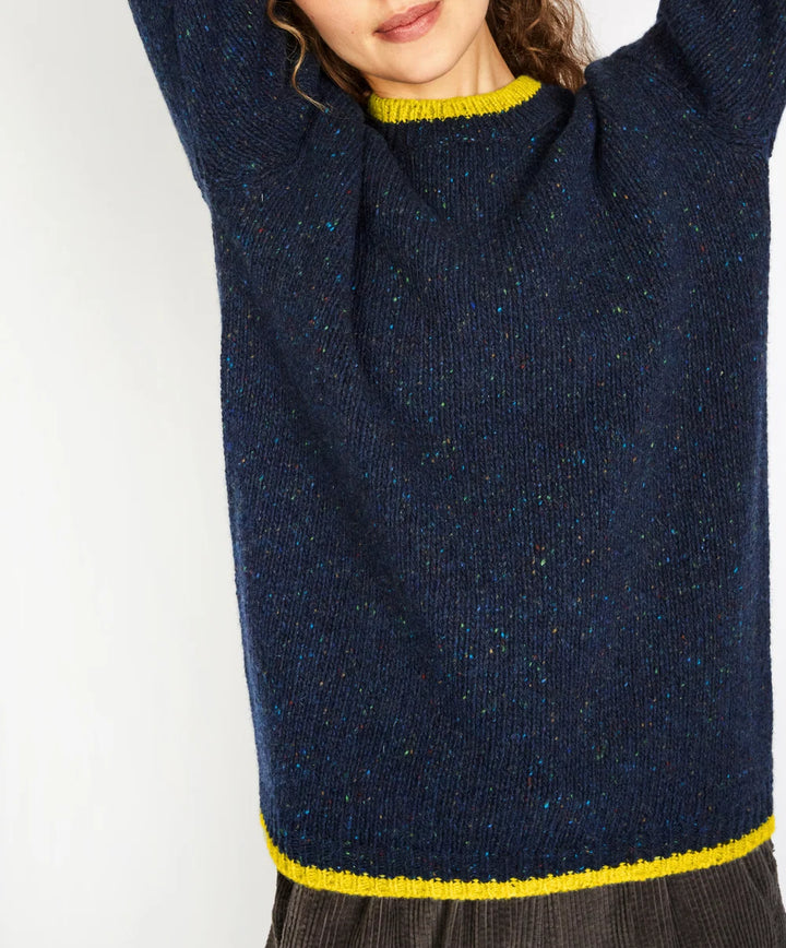 The Slaney Cashmere Crew Neck Sweater Rich Navy