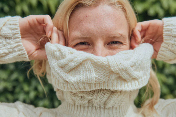 The Kinsale, 100% Aran Knit Sweater – Timeless Irish Style ☘️

