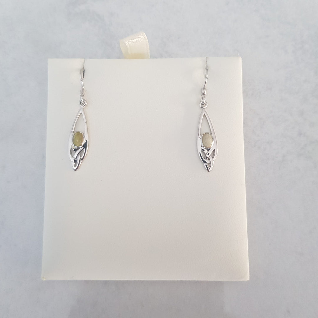 Connemara Marble Oval Drop Earrings