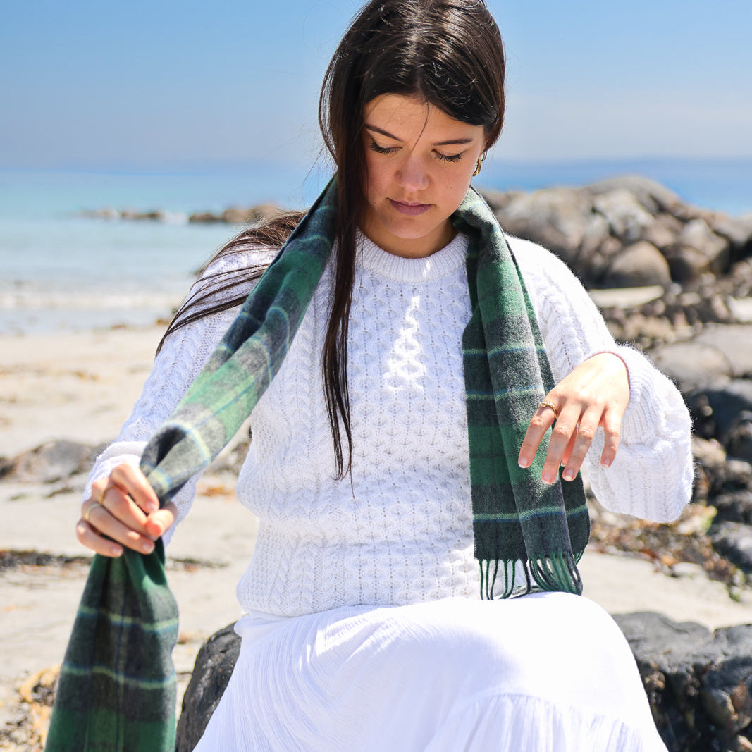 Eask Tower Lambswool Scarf – Inspired by Ireland’s Coastal Heritage 🇮🇪✨