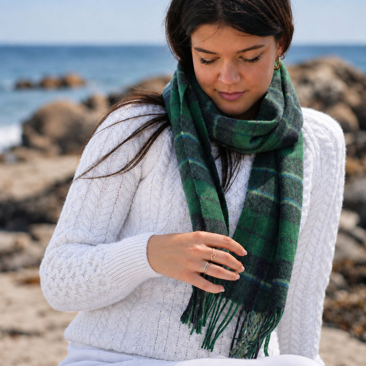 Eask Tower Lambswool Scarf – Inspired by Ireland’s Coastal Heritage 🇮🇪✨