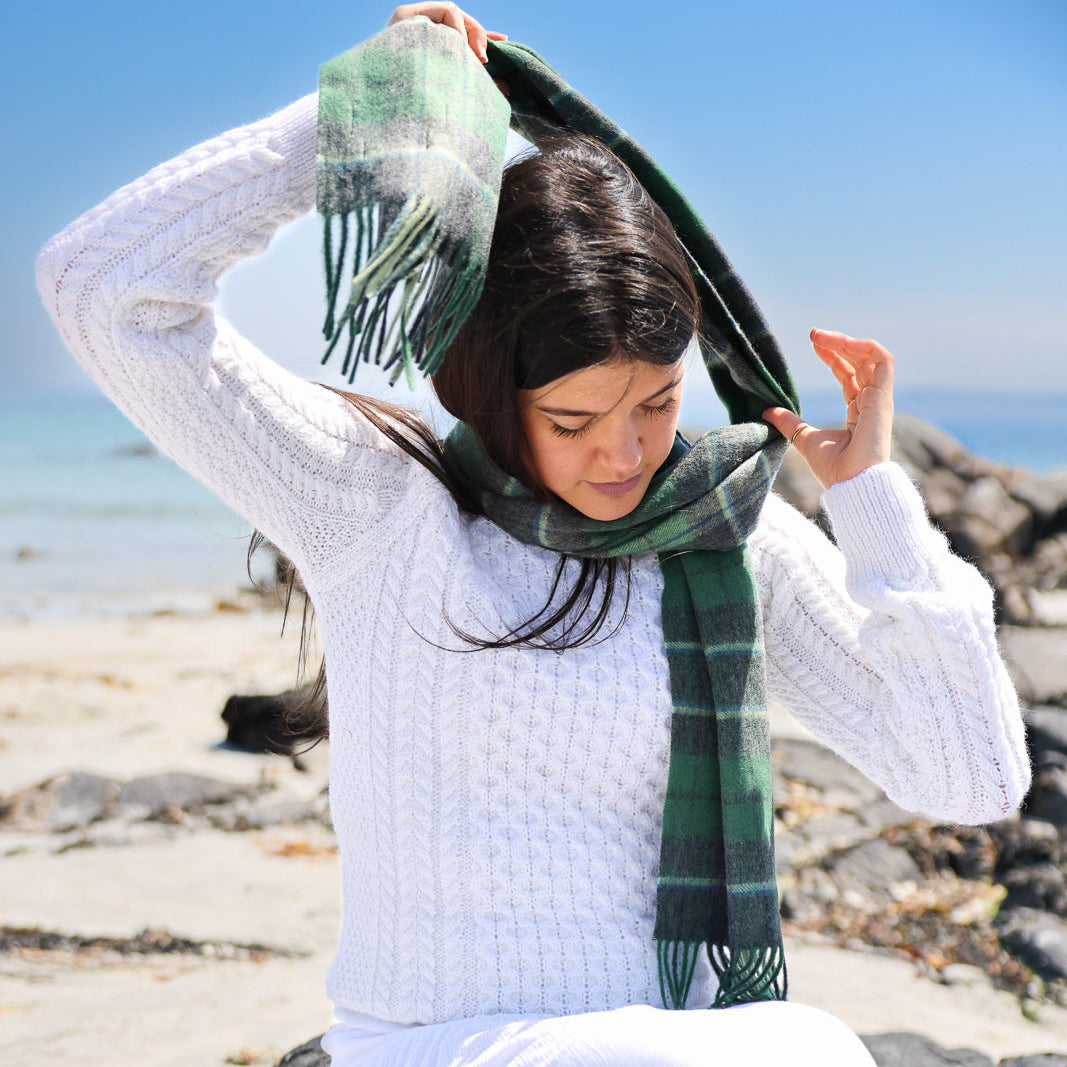 Eask Tower Lambswool Scarf – Inspired by Ireland’s Coastal Heritage 🇮🇪✨