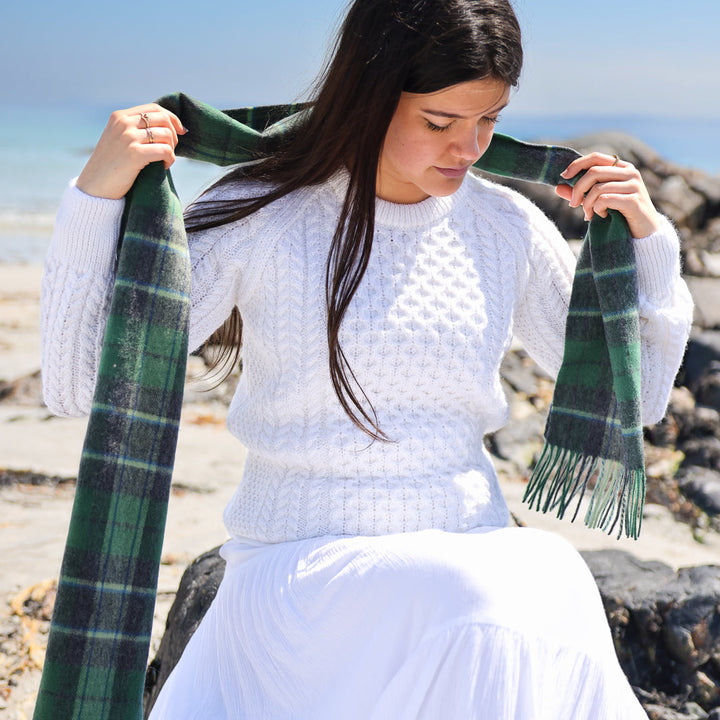 Eask Tower Lambswool Scarf – Inspired by Ireland’s Coastal Heritage 🇮🇪✨