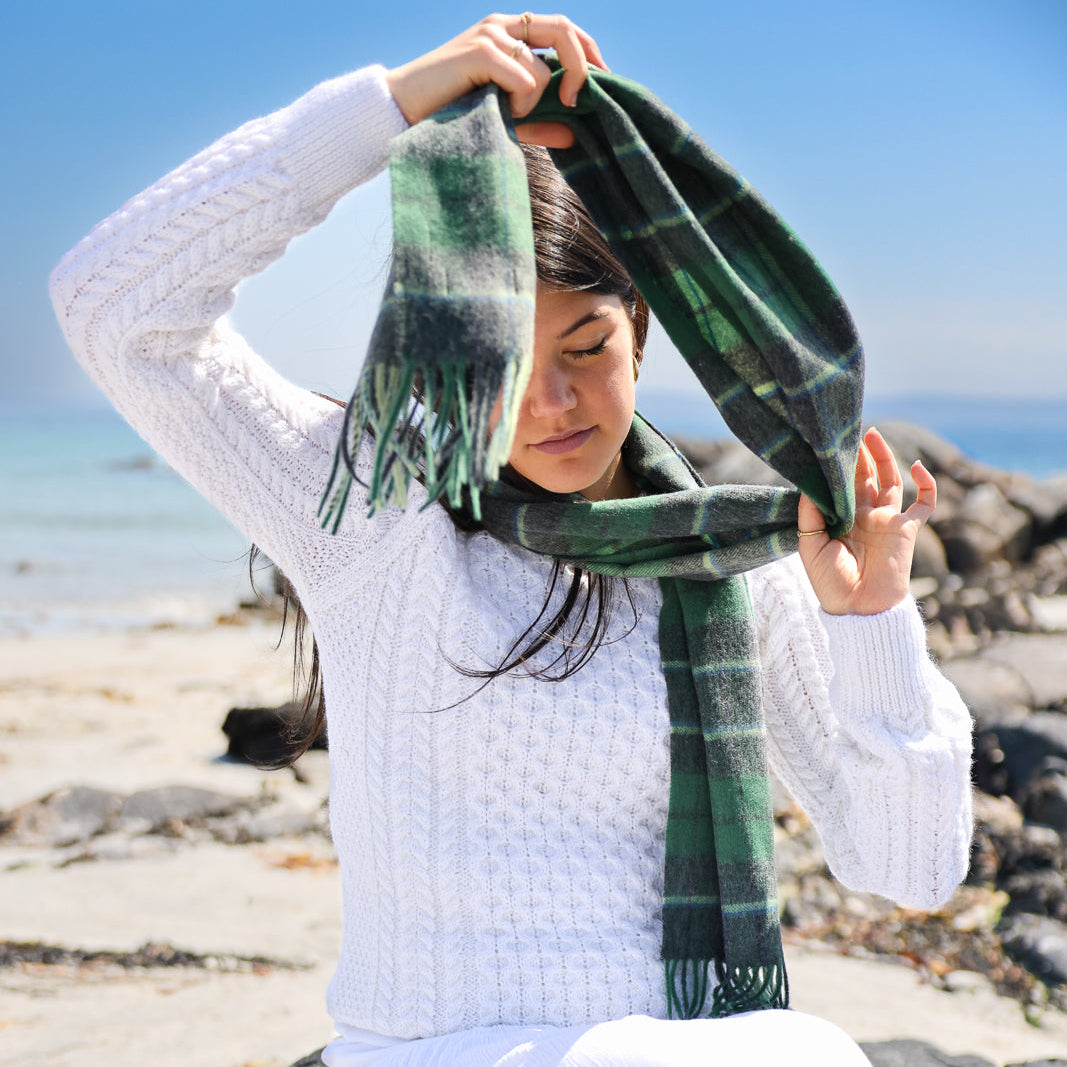 Eask Tower Lambswool Scarf – Inspired by Ireland’s Coastal Heritage 🇮🇪✨