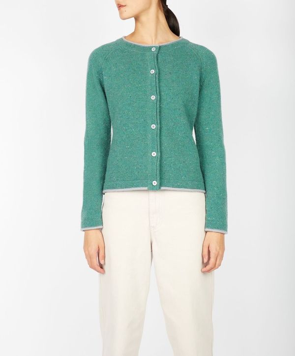Irelands Eye Killiney Cardigan Sea Green Marl – The Dingle
