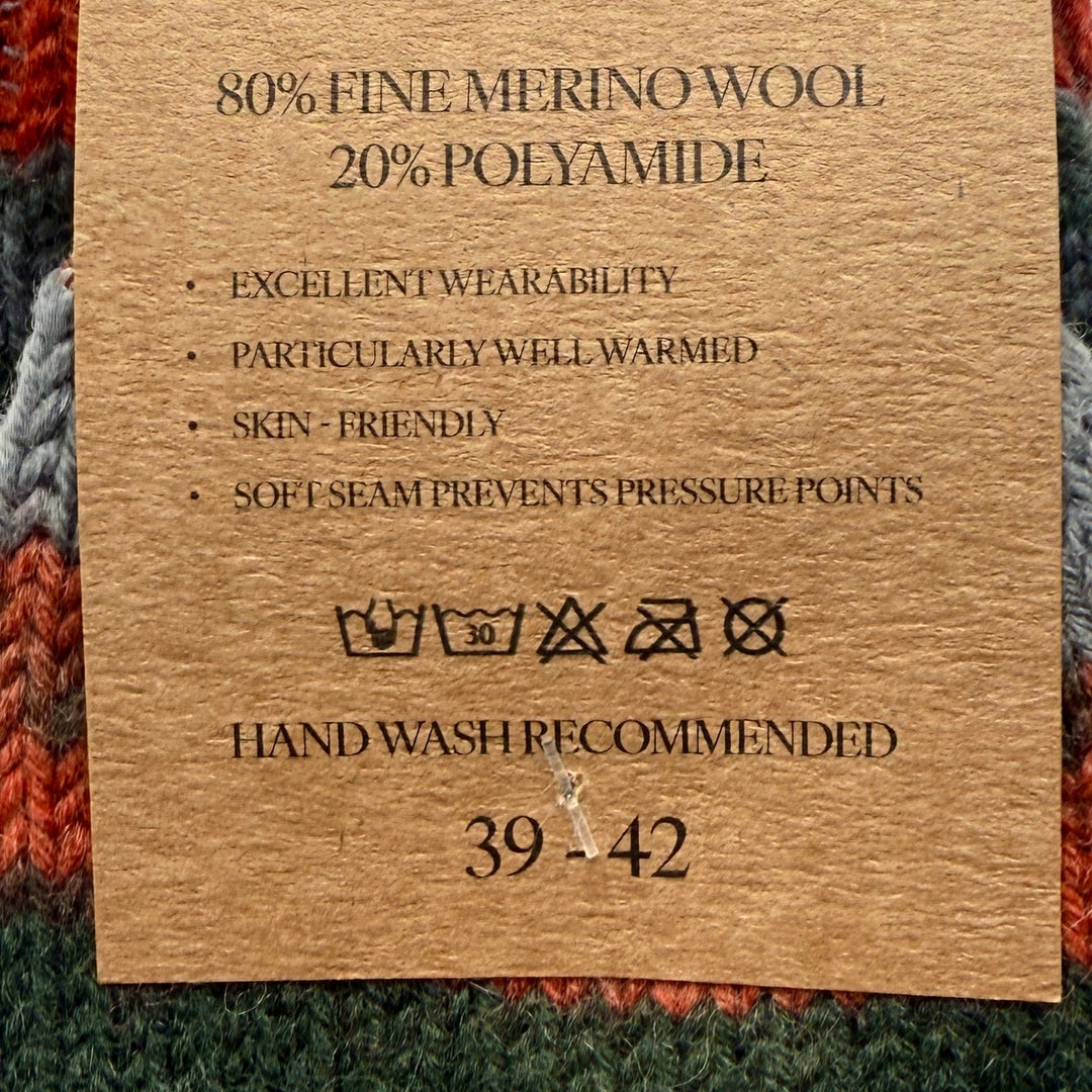 🧦 100% Merino Wool Striped Socks

Add a pop of colour and warmth to your wardrobe with our striped, multi-coloured Merino wool socks. Crafted from 100% pure Merino wool, these socks are luxuriously soft, breathable, and naturally temperature-regulating — keeping your feet cosy in winter and cool in summer. 🌦️

Perfect for everyday wear, outdoor adventures, or as a thoughtful gift from Dingle, these socks bring together comfort, sustainability, and timeless Irish charm. 🇮🇪✨