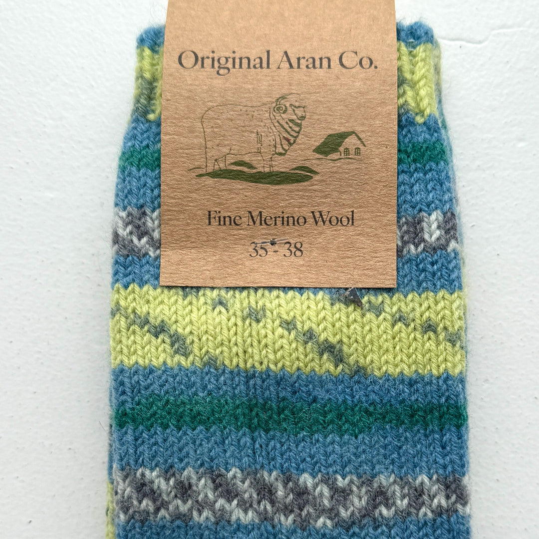 🧦 100% Merino Wool Striped Socks

Add a pop of colour and warmth to your wardrobe with our striped, multi-coloured Merino wool socks. Crafted from 100% pure Merino wool, these socks are luxuriously soft, breathable, and naturally temperature-regulating — keeping your feet cosy in winter and cool in summer. 🌦️

Perfect for everyday wear, outdoor adventures, or as a thoughtful gift from Dingle, these socks bring together comfort, sustainability, and timeless Irish charm. 🇮🇪✨