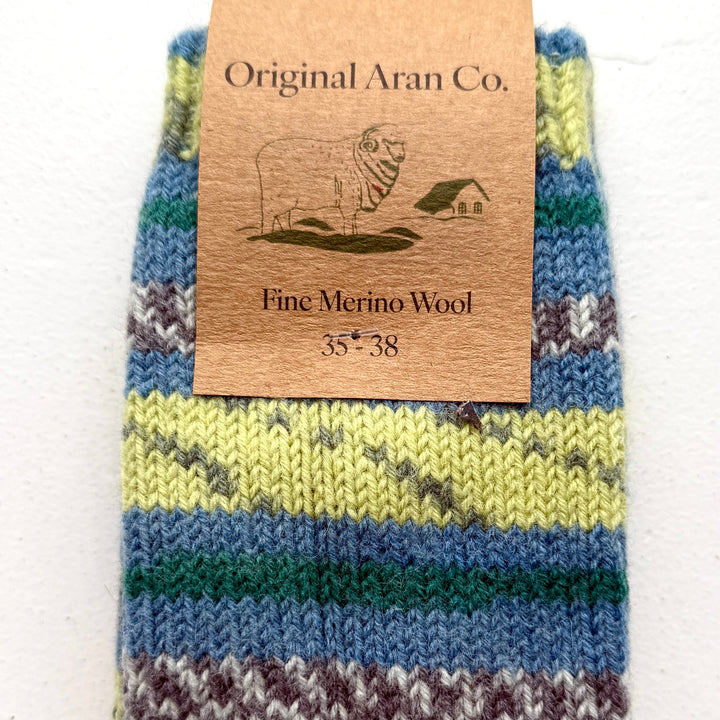 🧦 100% Merino Wool Striped Socks

Add a pop of colour and warmth to your wardrobe with our striped, multi-coloured Merino wool socks. Crafted from 100% pure Merino wool, these socks are luxuriously soft, breathable, and naturally temperature-regulating — keeping your feet cosy in winter and cool in summer. 🌦️

Perfect for everyday wear, outdoor adventures, or as a thoughtful gift from Dingle, these socks bring together comfort, sustainability, and timeless Irish charm. 🇮🇪✨