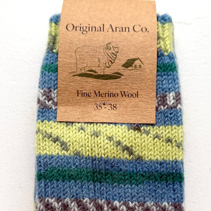 🧦 100% Merino Wool Striped Socks

Add a pop of colour and warmth to your wardrobe with our striped, multi-coloured Merino wool socks. Crafted from 100% pure Merino wool, these socks are luxuriously soft, breathable, and naturally temperature-regulating — keeping your feet cosy in winter and cool in summer. 🌦️

Perfect for everyday wear, outdoor adventures, or as a thoughtful gift from Dingle, these socks bring together comfort, sustainability, and timeless Irish charm. 🇮🇪✨