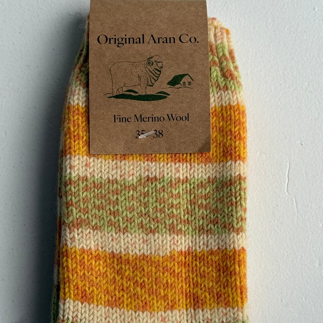 🧦 100% Merino Wool Striped Socks

Add a pop of colour and warmth to your wardrobe with our striped, multi-coloured Merino wool socks. Crafted from 100% pure Merino wool, these socks are luxuriously soft, breathable, and naturally temperature-regulating — keeping your feet cosy in winter and cool in summer. 🌦️

Perfect for everyday wear, outdoor adventures, or as a thoughtful gift from Dingle, these socks bring together comfort, sustainability, and timeless Irish charm. 🇮🇪✨