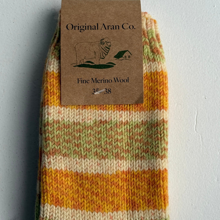🧦 100% Merino Wool Striped Socks

Add a pop of colour and warmth to your wardrobe with our striped, multi-coloured Merino wool socks. Crafted from 100% pure Merino wool, these socks are luxuriously soft, breathable, and naturally temperature-regulating — keeping your feet cosy in winter and cool in summer. 🌦️

Perfect for everyday wear, outdoor adventures, or as a thoughtful gift from Dingle, these socks bring together comfort, sustainability, and timeless Irish charm. 🇮🇪✨