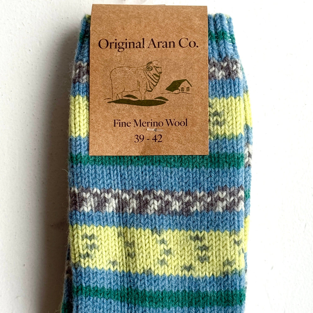 🧦 100% Merino Wool Striped Socks

Add a pop of colour and warmth to your wardrobe with our striped, multi-coloured Merino wool socks. Crafted from 100% pure Merino wool, these socks are luxuriously soft, breathable, and naturally temperature-regulating — keeping your feet cosy in winter and cool in summer. 🌦️

Perfect for everyday wear, outdoor adventures, or as a thoughtful gift from Dingle, these socks bring together comfort, sustainability, and timeless Irish charm. 🇮🇪✨