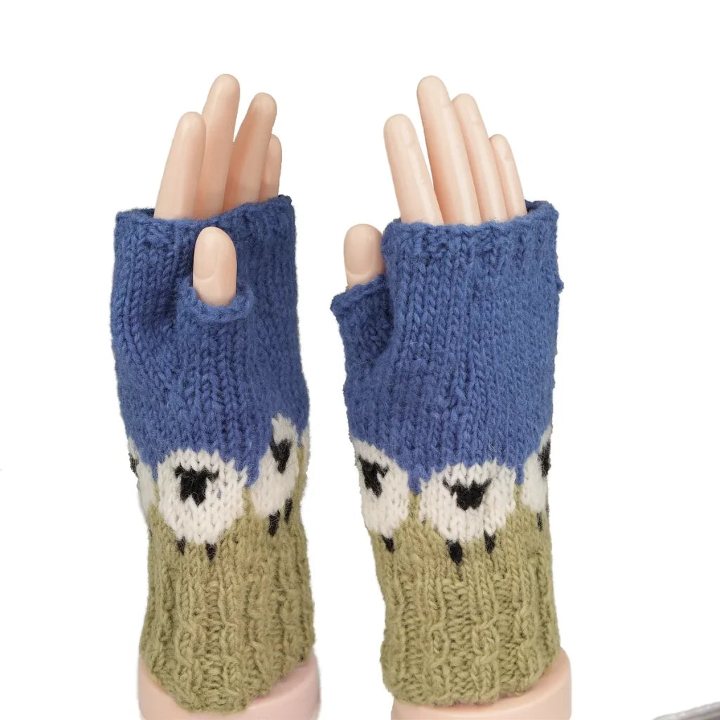 Wool Sheep Hand Warmers - (Blue/Olive) – The Dingle Woollen Company