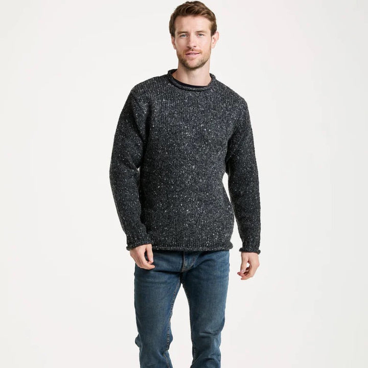 Steeped in the power of heritage and tradition.  The Raheen Tweed Roll Neck Sweater is a timeless piece that holds its place in history and the present. Featuring a rolled crew neck collar, hem and cuffs with ribbing at the neck, you’ll find this piece brings a flattering, relaxed fit.  Crafted with 100% Pure New Wool with set in sleeves and fully linked seams, the Raheen gives the wearer a perfect, smooth finish.