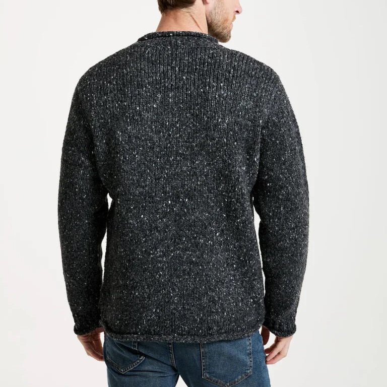 Steeped in the power of heritage and tradition.  The Raheen Tweed Roll Neck Sweater is a timeless piece that holds its place in history and the present. Featuring a rolled crew neck collar, hem and cuffs with ribbing at the neck, you’ll find this piece brings a flattering, relaxed fit.  Crafted with 100% Pure New Wool with set in sleeves and fully linked seams, the Raheen gives the wearer a perfect, smooth finish.