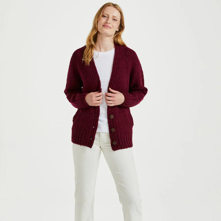 🌿 Bonny Glen Tweed Cardigan: Timeless Craftsmanship, Modern Flair 🧶

Embrace the charm of Irish heritage with the Bonny Glen Tweed Cardigan, a perfect blend of classic Aran knitwear and contemporary design.

🌟 Key Features You’ll Love:
🧵 Premium Material: Crafted from 100% Donegal Tweed, celebrated for its warmth, durability, and timeless charm.
🪡 Elegant Design: Features five expertly finished buttons and practical side pockets that marry functionality with style.