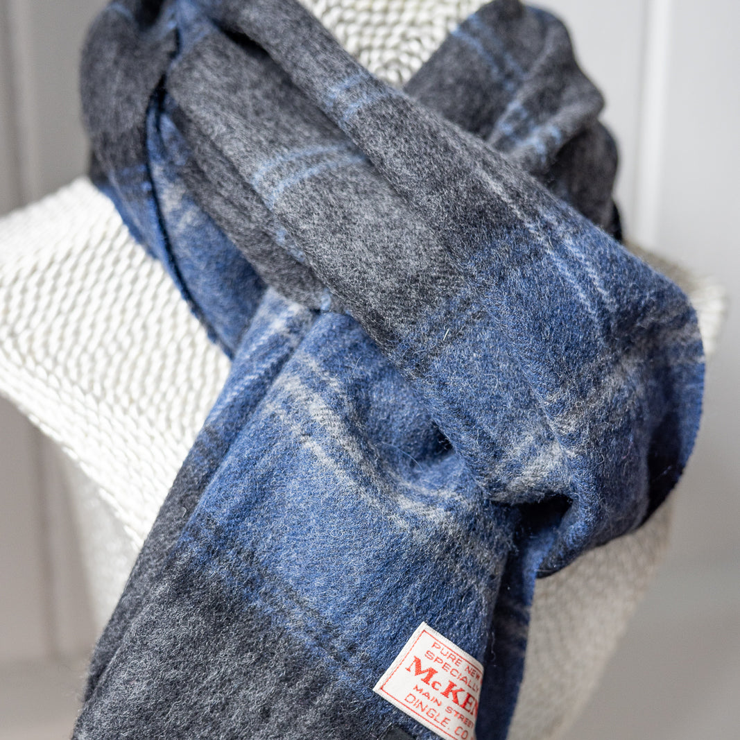 🧣 The Skellig Rock Scarf – 100% Lambswool Luxury

