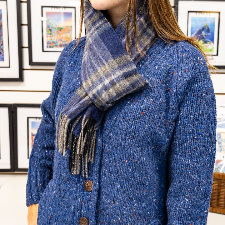 🧣 The Skellig Rock Scarf – 100% Lambswool Luxury

