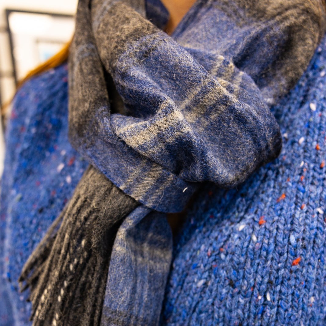 🧣 The Skellig Rock Scarf – 100% Lambswool Luxury

