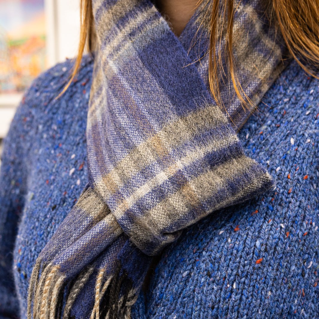 🧣 The Skellig Rock Scarf – 100% Lambswool Luxury

