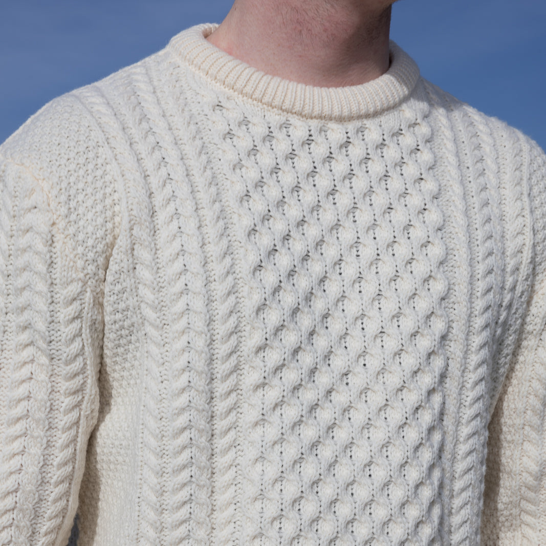 Irish Aran Knit Sweater – A Timeless Blend of Tradition &amp; Comfort 🇮🇪✨

Experience the perfect fusion of heritage and modern style with our unisex Irish Aran Knit Sweater, crafted in Ireland from 100% super-soft Merino wool. 🌿

✔️ Unmatched Comfort – Soft, breathable, and durable for all-season wear.
✔️ Authentic Aran Design – Showcasing classic stitches like cable, honeycomb, and diamond, each symbolizing strength, luck, and connection. 🍀
