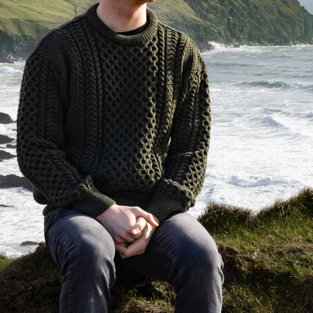Irish Aran Knit Sweater – A Timeless Blend of Tradition &amp; Comfort 🇮🇪✨

Experience the perfect fusion of heritage and modern style with our unisex Irish Aran Knit Sweater, crafted in Ireland from 100% super-soft Merino wool. 🌿

✔️ Unmatched Comfort – Soft, breathable, and durable for all-season wear.
✔️ Authentic Aran Design – Showcasing classic stitches like cable, honeycomb, and diamond, each symbolizing strength, luck, and connection. 🍀

