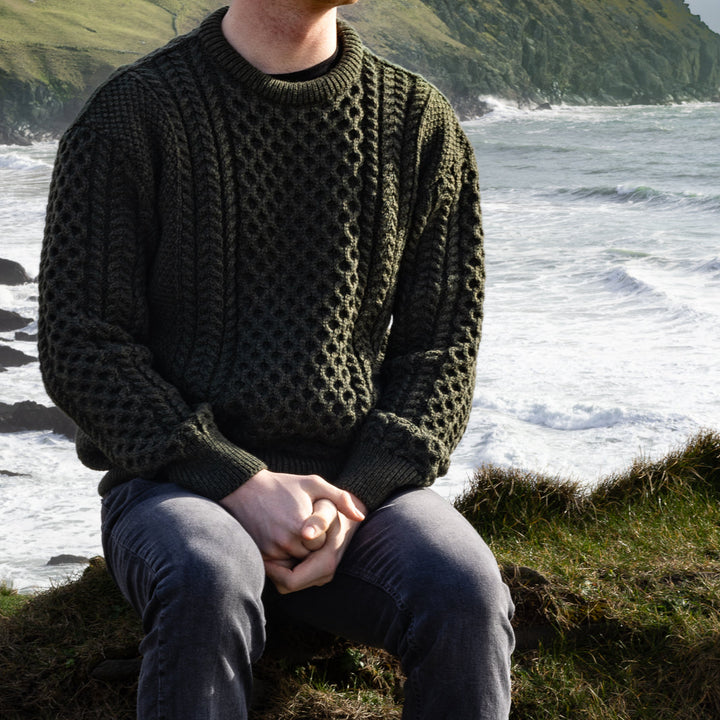 Irish Aran Knit Sweater – A Timeless Blend of Tradition &amp; Comfort 🇮🇪✨

Experience the perfect fusion of heritage and modern style with our unisex Irish Aran Knit Sweater, crafted in Ireland from 100% super-soft Merino wool. 🌿

✔️ Unmatched Comfort – Soft, breathable, and durable for all-season wear.
✔️ Authentic Aran Design – Showcasing classic stitches like cable, honeycomb, and diamond, each symbolizing strength, luck, and connection. 🍀
