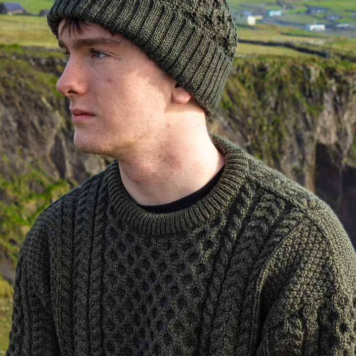 Irish Aran Knit Sweater – A Timeless Blend of Tradition &amp;  Comfort 🇮🇪✨

Experience the perfect fusion of heritage and modern style with our unisex Irish Aran Knit Sweater, crafted in Ireland from 100% super-soft Merino wool. 🌿

✔️ Unmatched Comfort – Soft, breathable, and durable for all-season wear.
✔️ Authentic Aran Design – Showcasing classic stitches like cable, honeycomb, and diamond, each symbolizing strength, luck, and connection. 🍀
