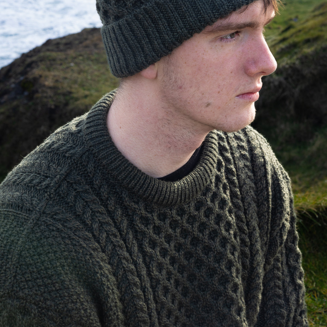 Irish Aran Knit Sweater – A Timeless Blend of Tradition &amp; Comfort 🇮🇪✨

Experience the perfect fusion of heritage and modern style with our unisex Irish Aran Knit Sweater, crafted in Ireland from 100% super-soft Merino wool. 🌿

✔️ Unmatched Comfort – Soft, breathable, and durable for all-season wear.
✔️ Authentic Aran Design – Showcasing classic stitches like cable, honeycomb, and diamond, each symbolizing strength, luck, and connection. 🍀
