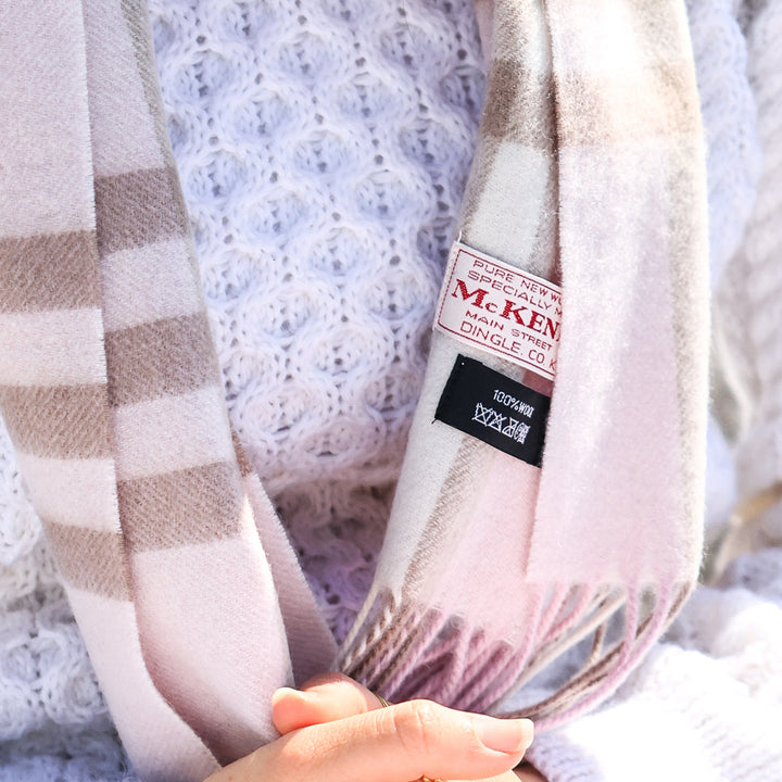 🧣 The Coumeenoole Scarf – 100% Lambswool Luxury Inspired by Dingle’s Wild Coast