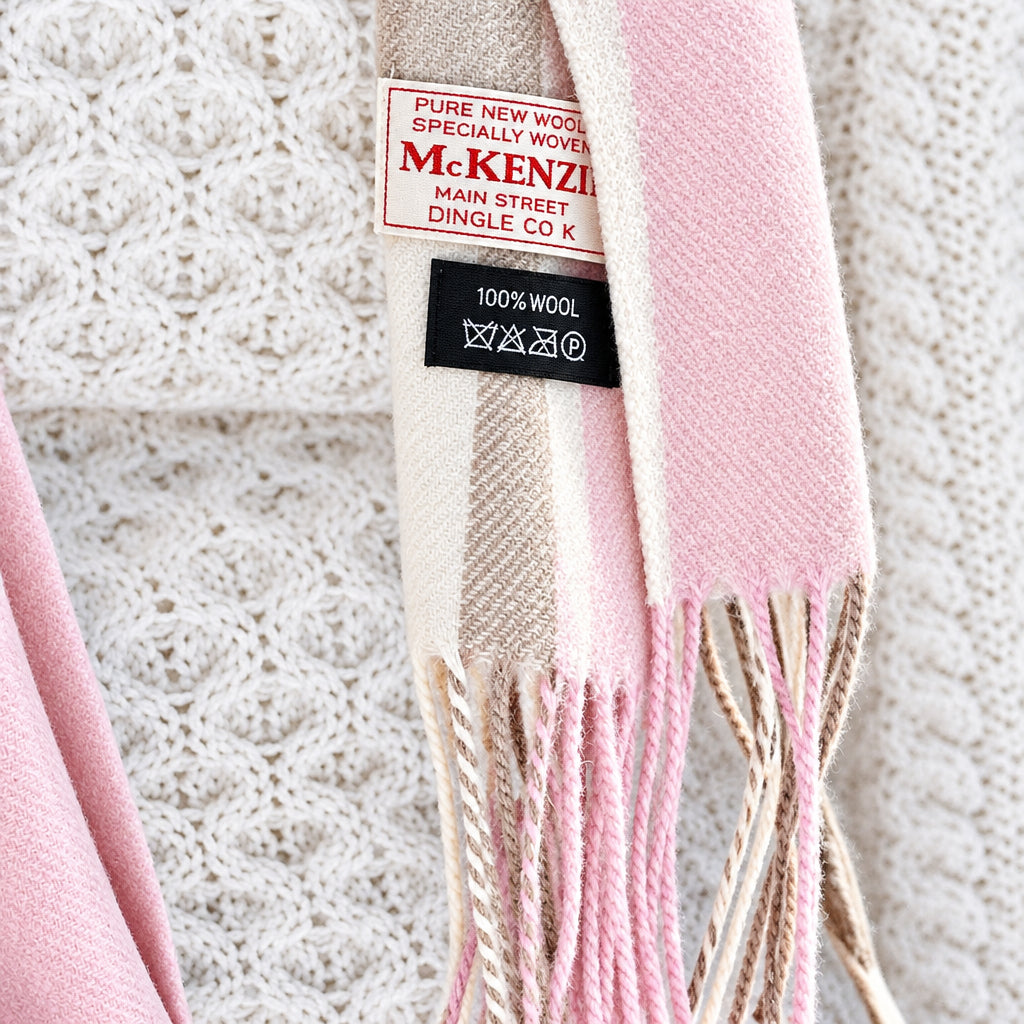 🧣 The Coumeenoole Scarf – 100% Lambswool Luxury Inspired by Dingle’s Wild Coast