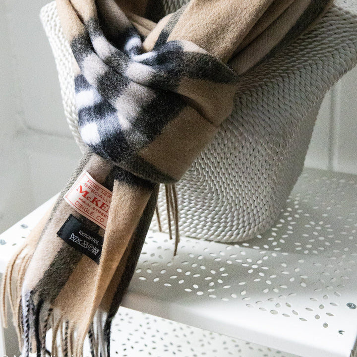 🧣 The Slea Head Scarf – 100% Lambswool Luxury Inspired by the Wild Atlantic Way