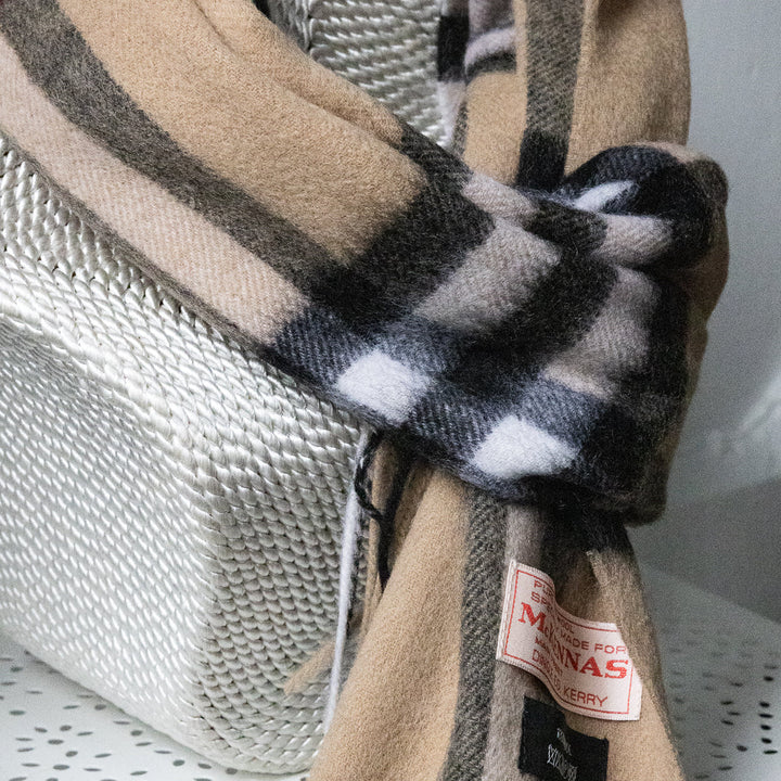 🧣 The Slea Head Scarf – 100% Lambswool Luxury Inspired by the Wild Atlantic Way