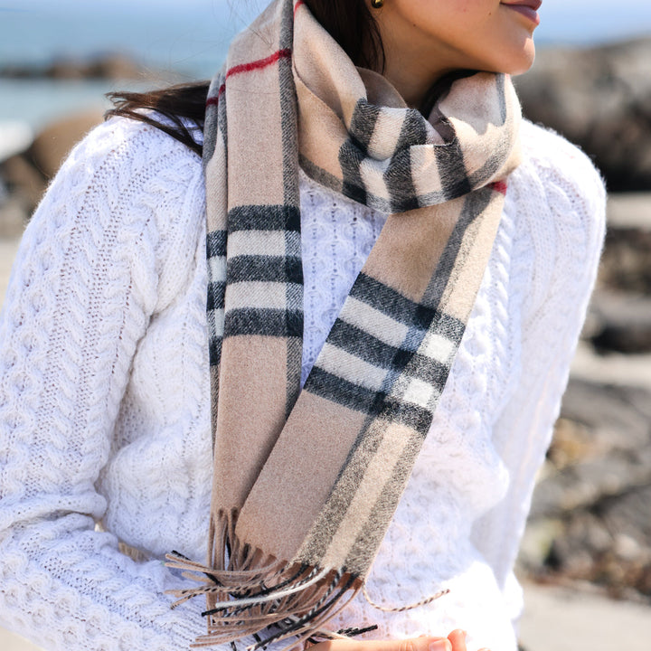 🧣 The Slea Head Scarf – 100% Lambswool Luxury Inspired by the Wild Atlantic Way