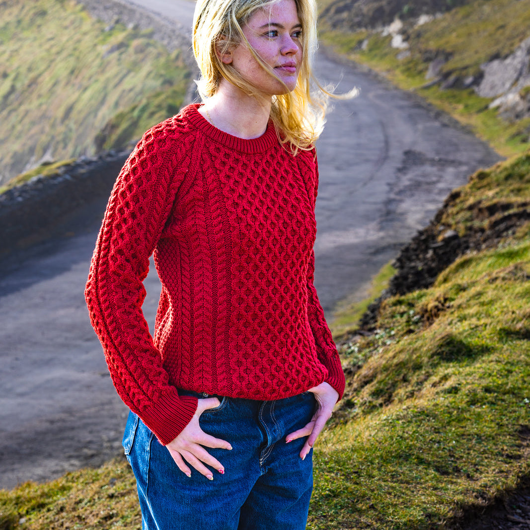 Irish Aran Knit Sweater – A Timeless Blend of Tradition &amp; Comfort 🇮🇪✨

Experience the perfect fusion of heritage and modern style with our unisex Irish Aran Knit Sweater, crafted in Ireland from 100% super-soft Merino wool. 🌿

✔️ Unmatched Comfort – Soft, breathable, and durable for all-season wear.
✔️ Authentic Aran Design – Showcasing classic stitches like cable, honeycomb, and diamond, each symbolizing strength, luck, and connection. 🍀