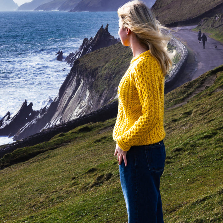 Irish Aran Knit Sweater – A Timeless Blend of Tradition &amp; Comfort 🇮🇪✨

Experience the perfect fusion of heritage and modern style with our unisex Irish Aran Knit Sweater, crafted in Ireland from 100% super-soft Merino wool. 🌿

✔️ Unmatched Comfort – Soft, breathable, and durable for all-season wear.
✔️ Authentic Aran Design – Showcasing classic stitches like cable, honeycomb, and diamond, each symbolizing strength, luck, and connection. 🍀