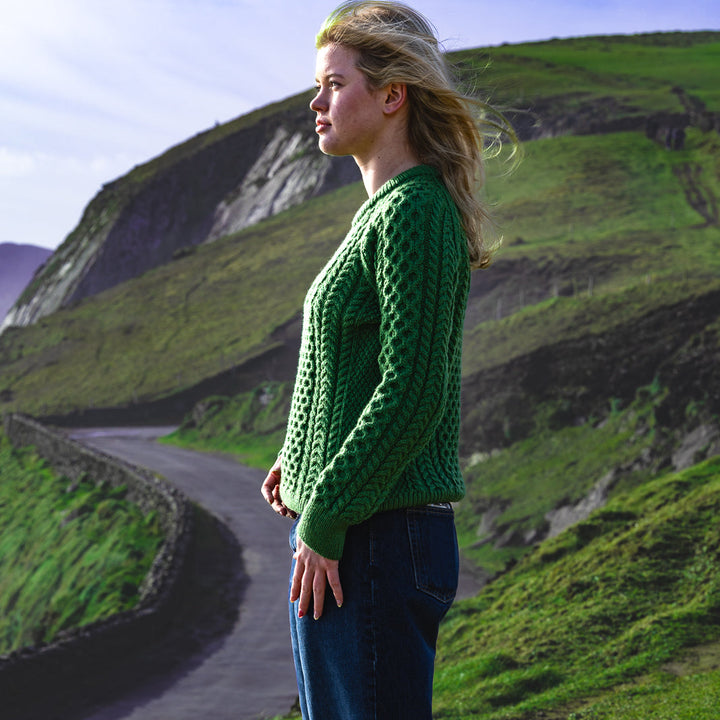 Irish Aran Knit Sweater – A Timeless Blend of Tradition &amp; Comfort 🇮🇪✨

Experience the perfect fusion of heritage and modern style with our unisex Irish Aran Knit Sweater, crafted in Ireland from 100% super-soft Merino wool. 🌿

✔️ Unmatched Comfort – Soft, breathable, and durable for all-season wear.
✔️ Authentic Aran Design – Showcasing classic stitches like cable, honeycomb, and diamond, each symbolizing strength, luck, and connection. 🍀