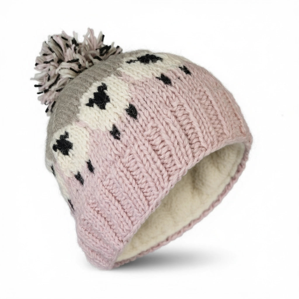 🐑🧤Irish Wool Bobble Hats– Hand-Knitted with Charming Sheep DesignStay warm in style with these hand-knitted Irish wool bobble hat, featuring a playful sheep pattern that celebrates Ireland’s rich farming heritage and rolling green hills 🐑🌿.