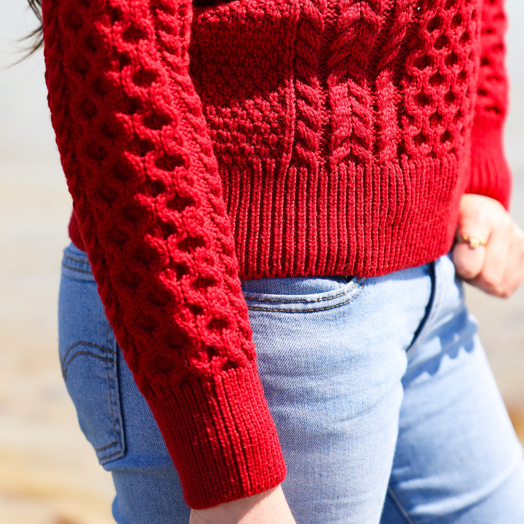 Irish Aran Knit Sweater – A Timeless Blend of Tradition &amp; Comfort 🇮🇪✨

Experience the perfect fusion of heritage and modern style with our unisex Irish Aran Knit Sweater, crafted in Ireland from 100% super-soft Merino wool. 🌿

✔️ Unmatched Comfort – Soft, breathable, and durable for all-season wear.
✔️ Authentic Aran Design – Showcasing classic stitches like cable, honeycomb, and diamond, each symbolizing strength, luck, and connection. 🍀
✔️ Crafted in Ireland – Hand-finished by skilled artisans,