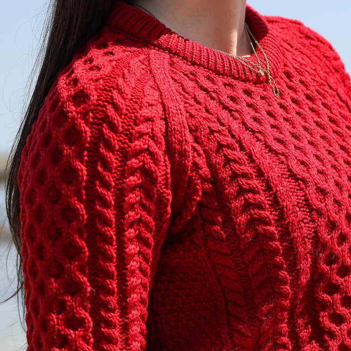 Irish Aran Knit Sweater – A Timeless Blend of Tradition &amp; Comfort 🇮🇪✨

Experience the perfect fusion of heritage and modern style with our unisex Irish Aran Knit Sweater, crafted in Ireland from 100% super-soft Merino wool. 🌿

✔️ Unmatched Comfort – Soft, breathable, and durable for all-season wear.
✔️ Authentic Aran Design – Showcasing classic stitches like cable, honeycomb, and diamond, each symbolizing strength, luck, and connection. 🍀
✔️ Crafted in Ireland – Hand-finished by skilled artisans,