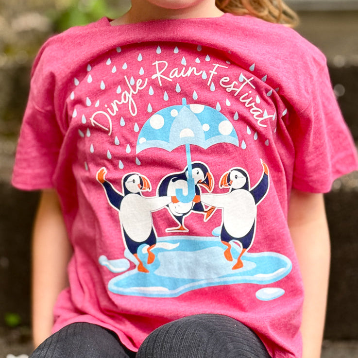 Our Puffin Children's T-Shirt is inspired by one of Ireland's most loved seabirds and the rugged beauty of the Dingle Peninsula. Soft, comfortable and made for everyday adventures, it's the perfect choice for little explorers.

Featuring our exclusive puffin design, this fun tee celebrates Ireland's wildlife while bringing a playful touch to any child's wardrobe. Whether you're looking for a unique Irish gift or a keepsake from the Wild Atlantic Way, this t-shirt is made to be worn and loved.