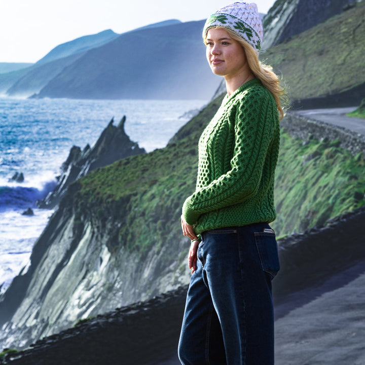 Irish-Made Traditional Aran Wool Hats &amp;Warmth with Heritage 🧣☘️

Stay cozy and stylish with our 100% Merino Wool Aran hats, authentically crafted in Ireland.

✨ Features:

Heritage Stitches: Classic Aran patterns like cable, honeycomb, and trinity stitch.
Coordinated Sets: Matching hats and scarves for a polished look.
Stunning Colors: Choose from marl blue, cherry red, or charcoal.