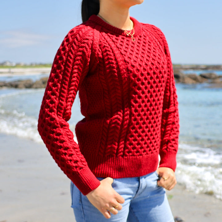 Irish Aran Knit Sweater – A Timeless Blend of Tradition &amp; Comfort 🇮🇪✨

Experience the perfect fusion of heritage and modern style with our unisex Irish Aran Knit Sweater, crafted in Ireland from 100% super-soft Merino wool. 🌿

✔️ Unmatched Comfort – Soft, breathable, and durable for all-season wear.
✔️ Authentic Aran Design – Showcasing classic stitches like cable, honeycomb, and diamond, each symbolizing strength, luck, and connection. 🍀
✔️ Crafted in Ireland – Hand-finished by skilled artisans,