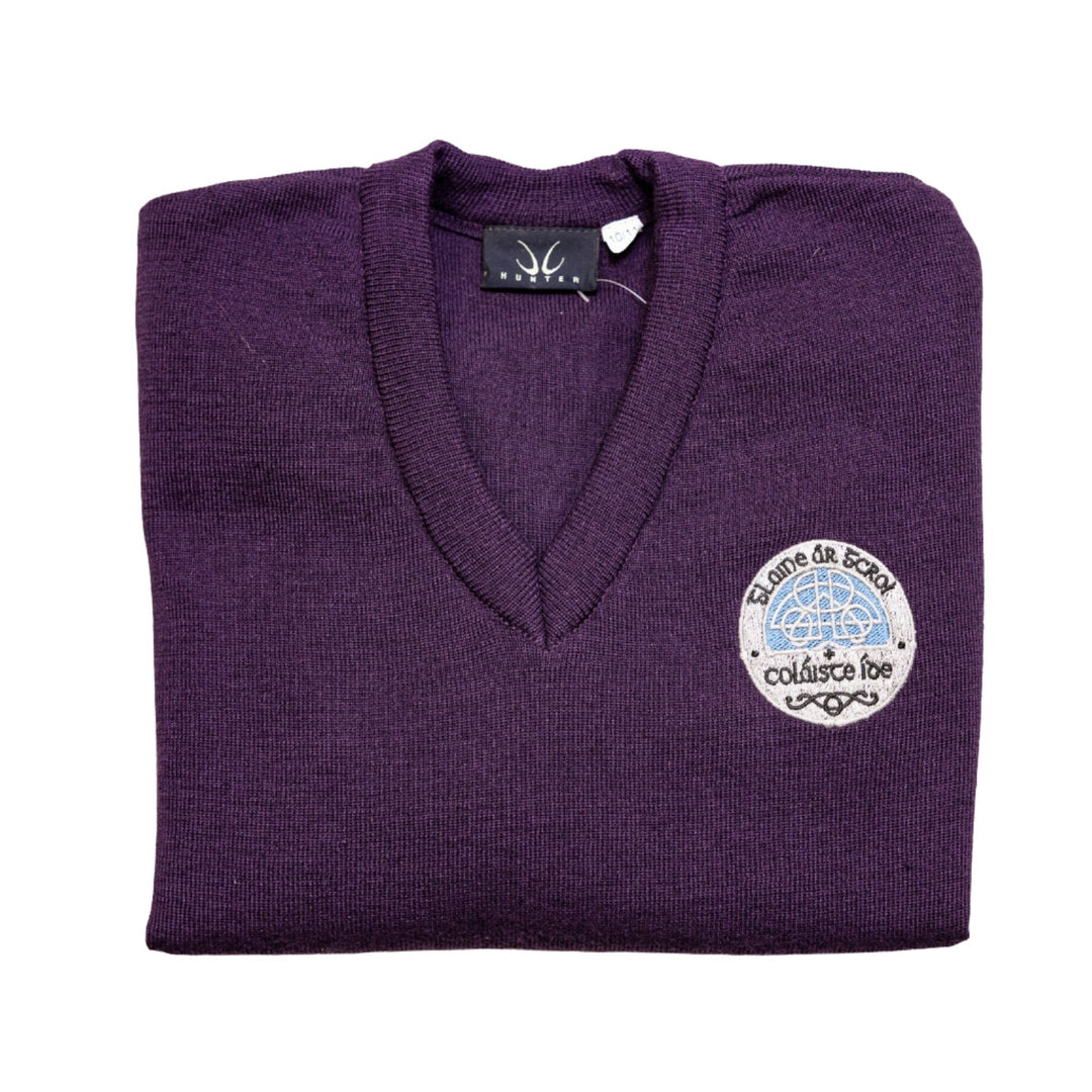 🍀 Coláiste Íde V-Neck School Sweater – Maroon, Crested, Wool Blend

Stay warm, smart, and comfortable with our official Coláiste Íde school sweater 🏫✨. Featuring a classic V-neck design and the embroidered school crest, this maroon sweater combines style, durability, and comfort for everyday wear.

✅ Official Coláiste Íde school uniform 📚
✅ Color – Rich maroon ❤️
✅ Design – V-neck with embroidered crest 🧵
✅ Material – 50% wool &amp;amp; 50% acrylic for warmth, softness, and durability 🧶
✅ Fit – Accurate 