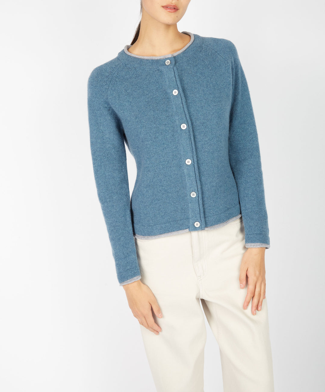 Irelands Eye Killiney Cardigan Sea Green Marl – The Dingle